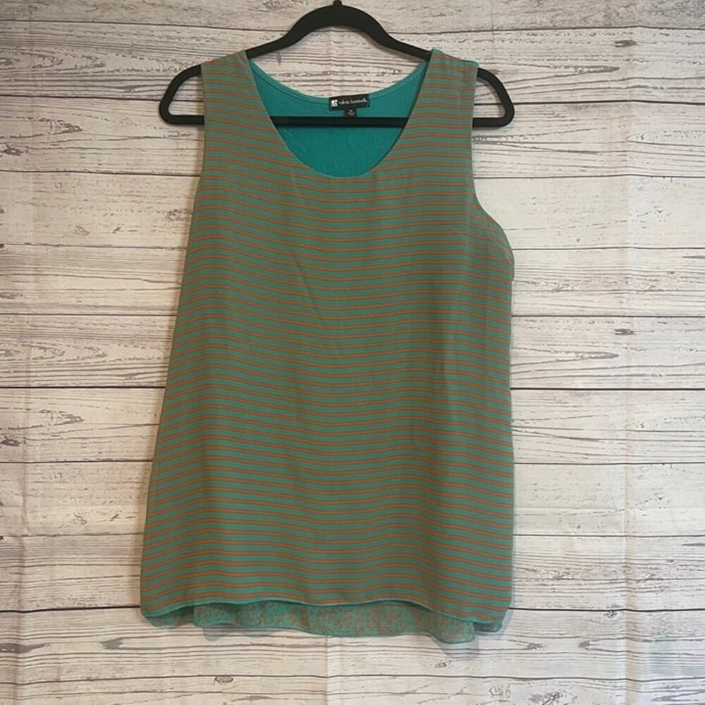 Valerie Bertinelli Flowy‎ Sleeveless Tank, Size XL